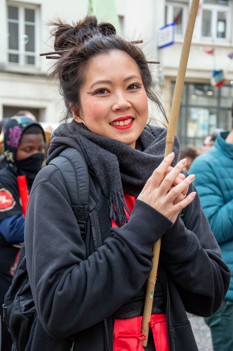 Sourire du défilé