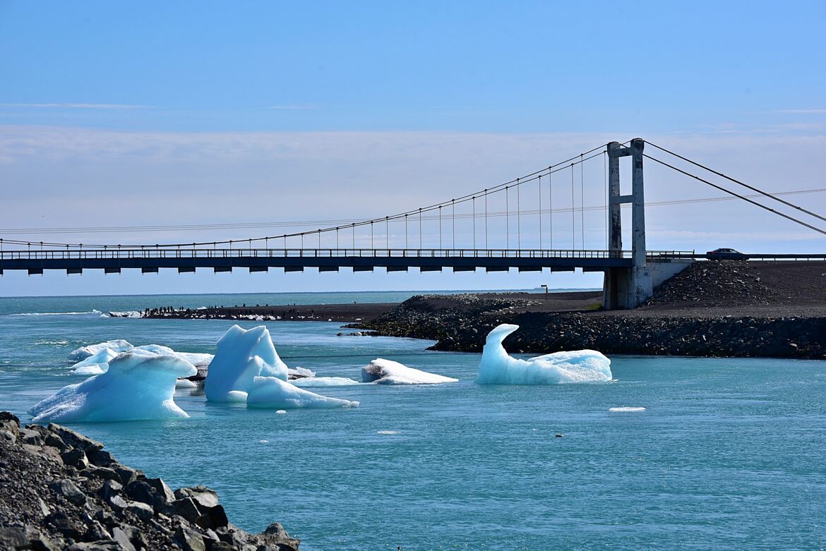 Pont suspendu de Jökulsárlón