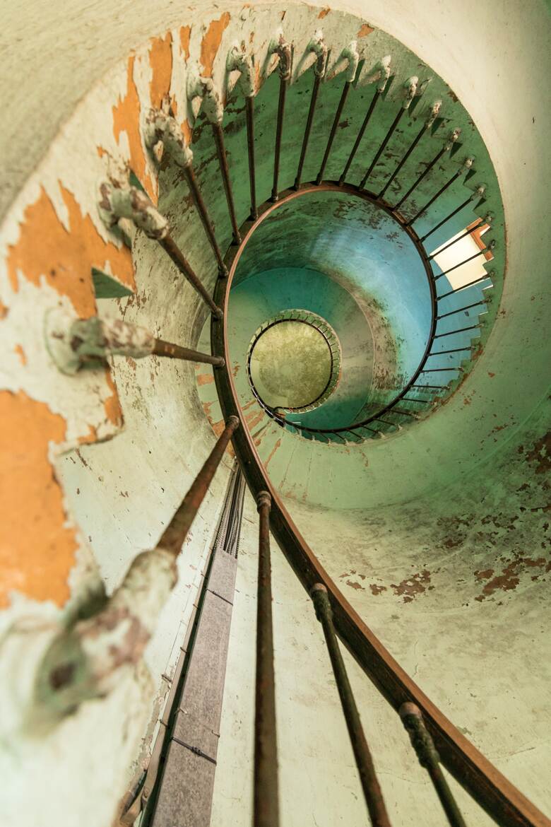 L'escalier de la Tour Carrée de Hourtin