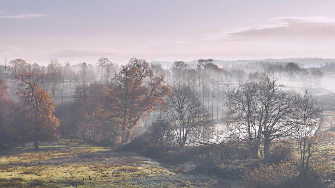 Matin d'hiver en normandie