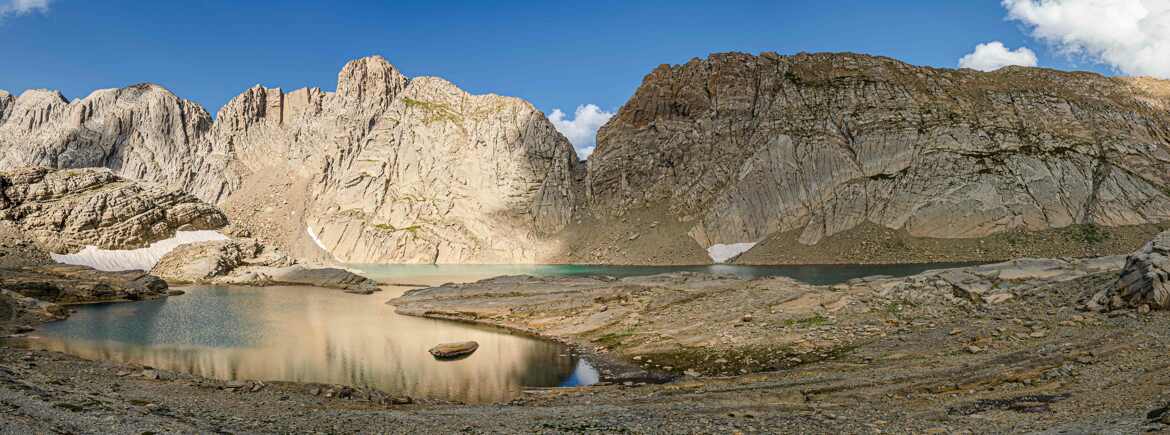 Le lac glacé du Marboré