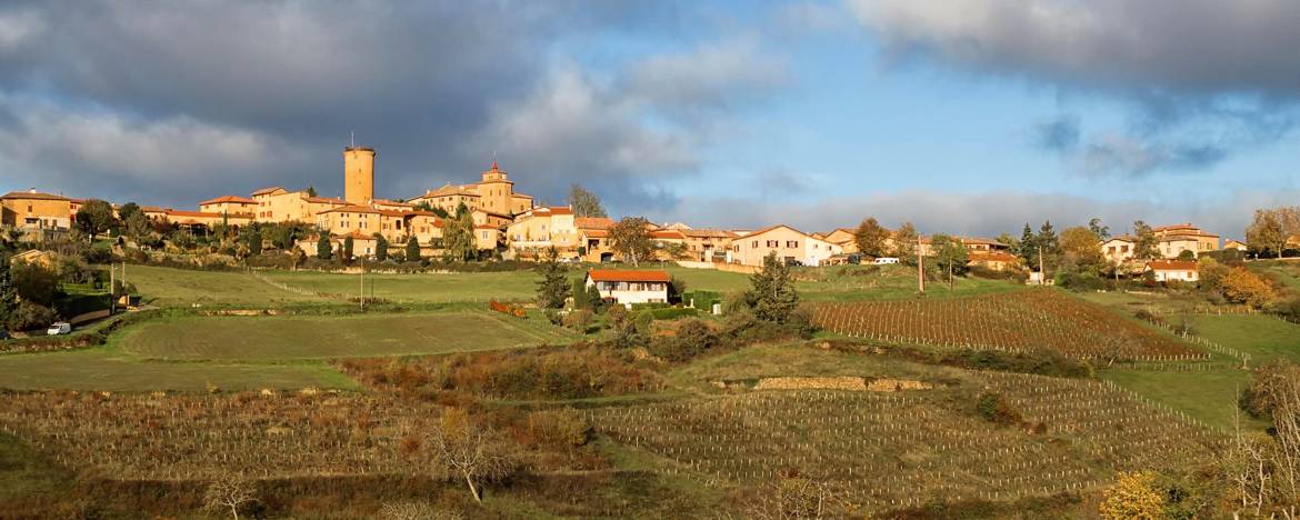 Panorama de Oingt en Beaujolais