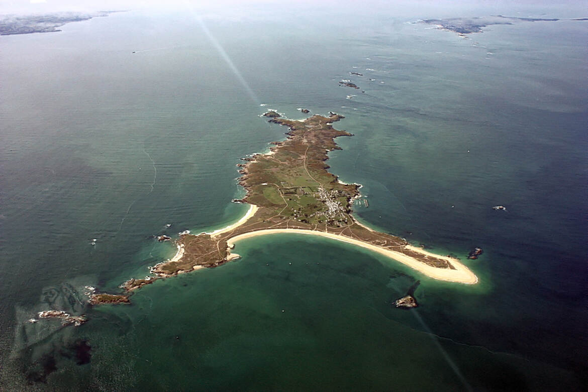 Ile de Houat vue du ciel