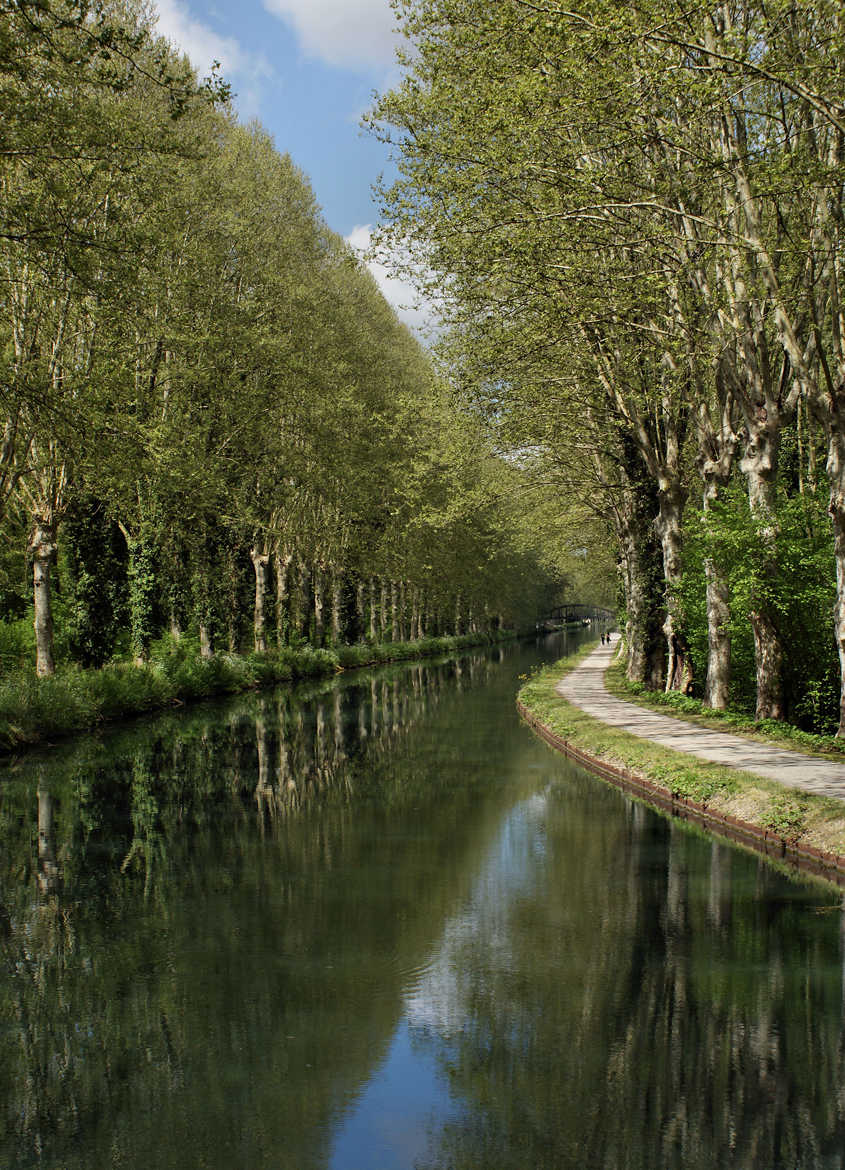 promenade sur le canal lateral de la Garonne