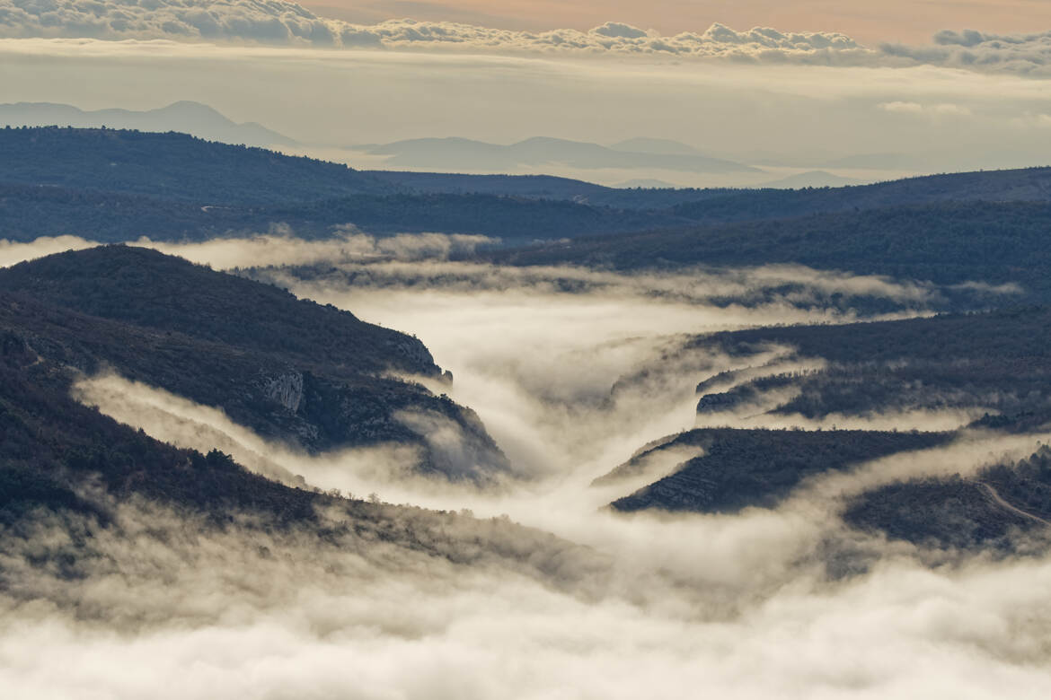 Dans les "ténèbres" du Verdon.