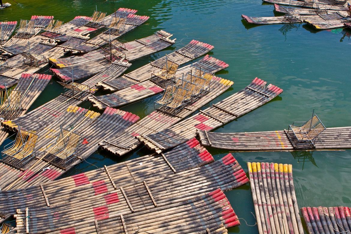 barques sur la rivière Li