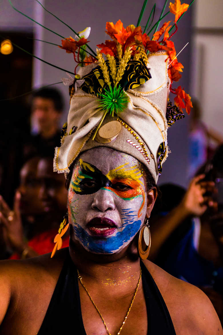 Femme déguisée au Carnaval Antillais