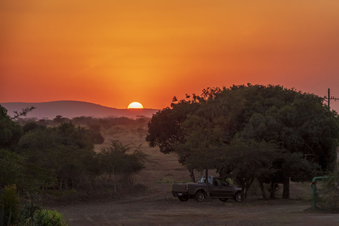 Coucher de soleil en terre zouloue