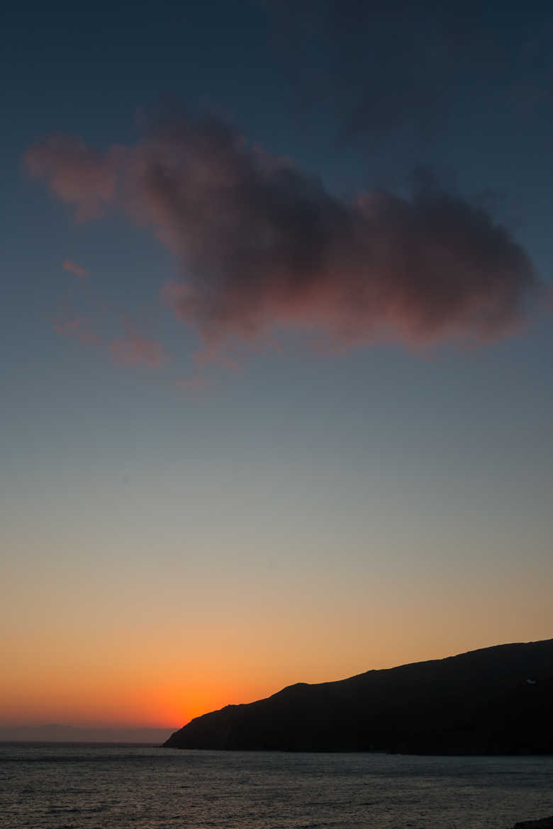 Coucher de soleil sur Amorgos
