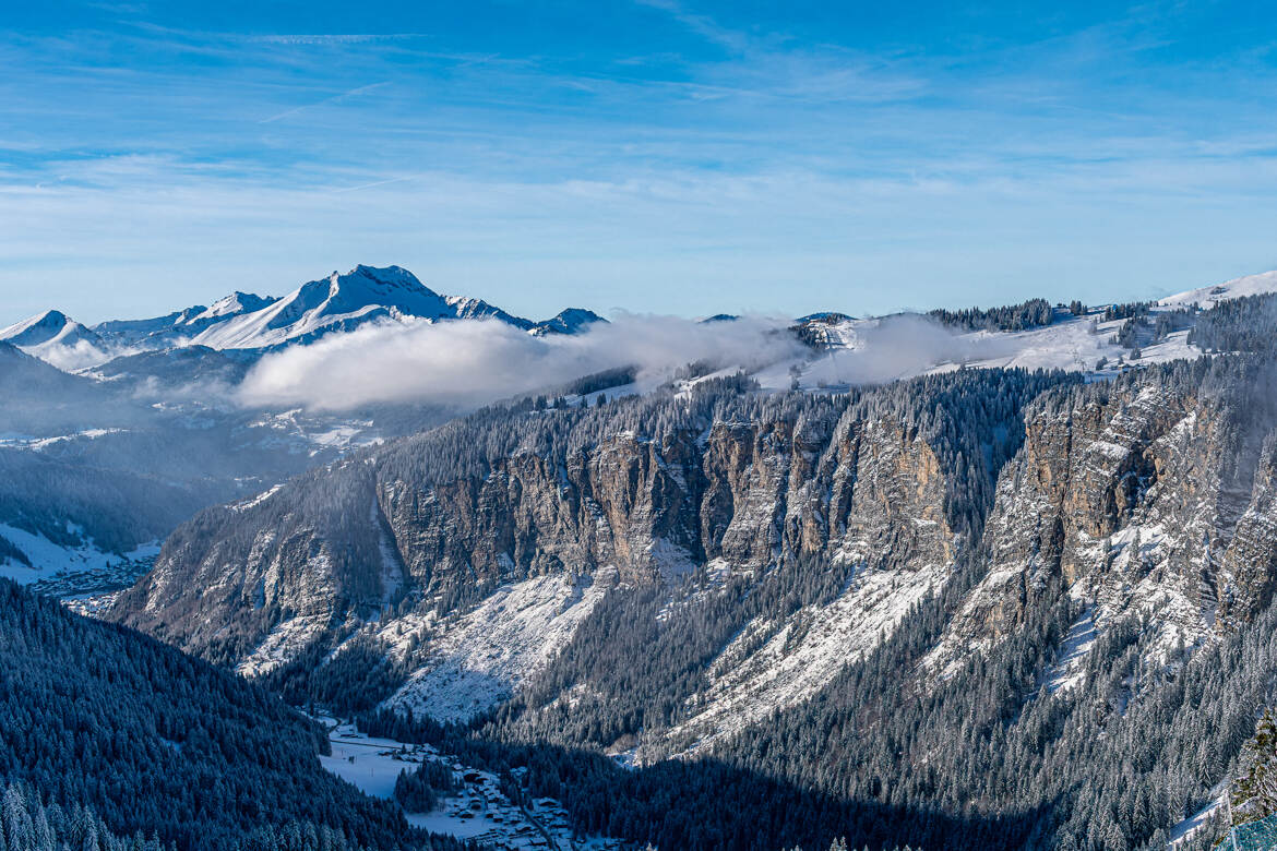 Vue des pistes d'Avoriaz