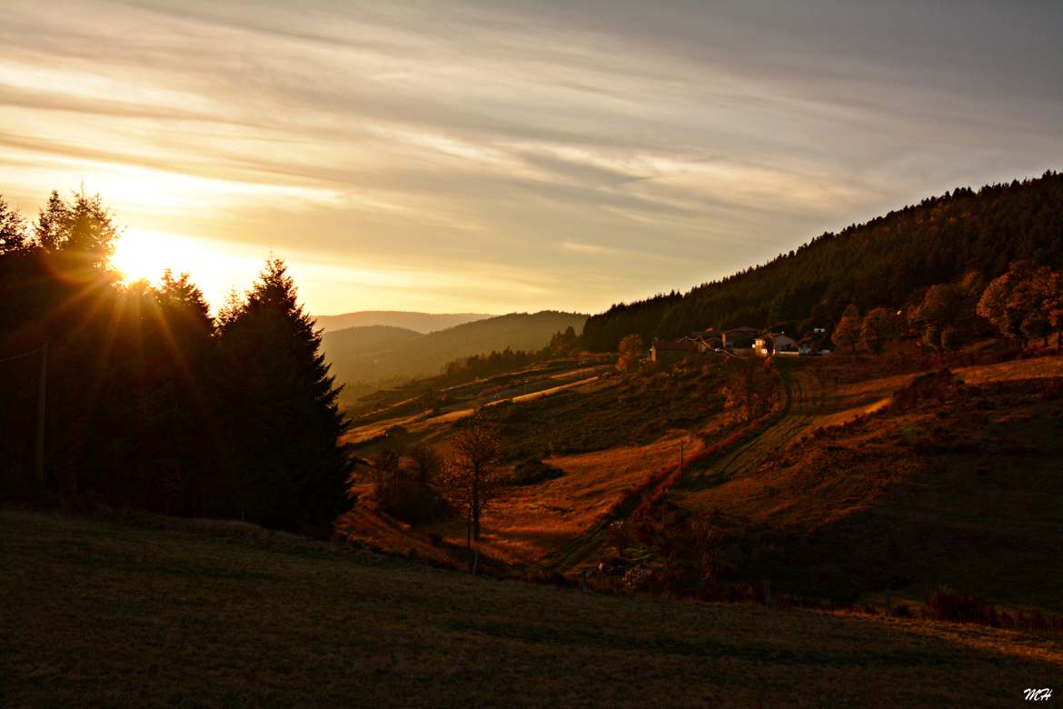 Fin de journée en Ardèche