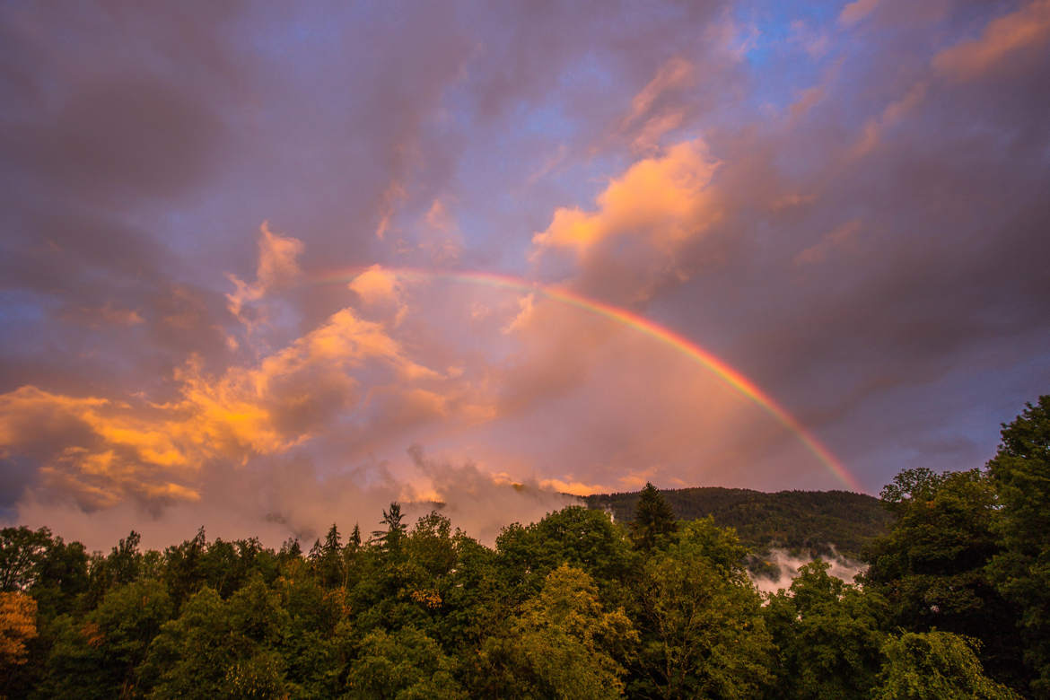 Arc en ciel du soir