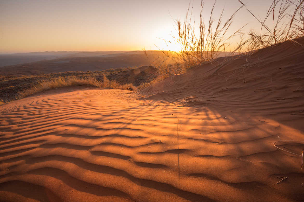 Coucher de soleil sur la dune d'Elim