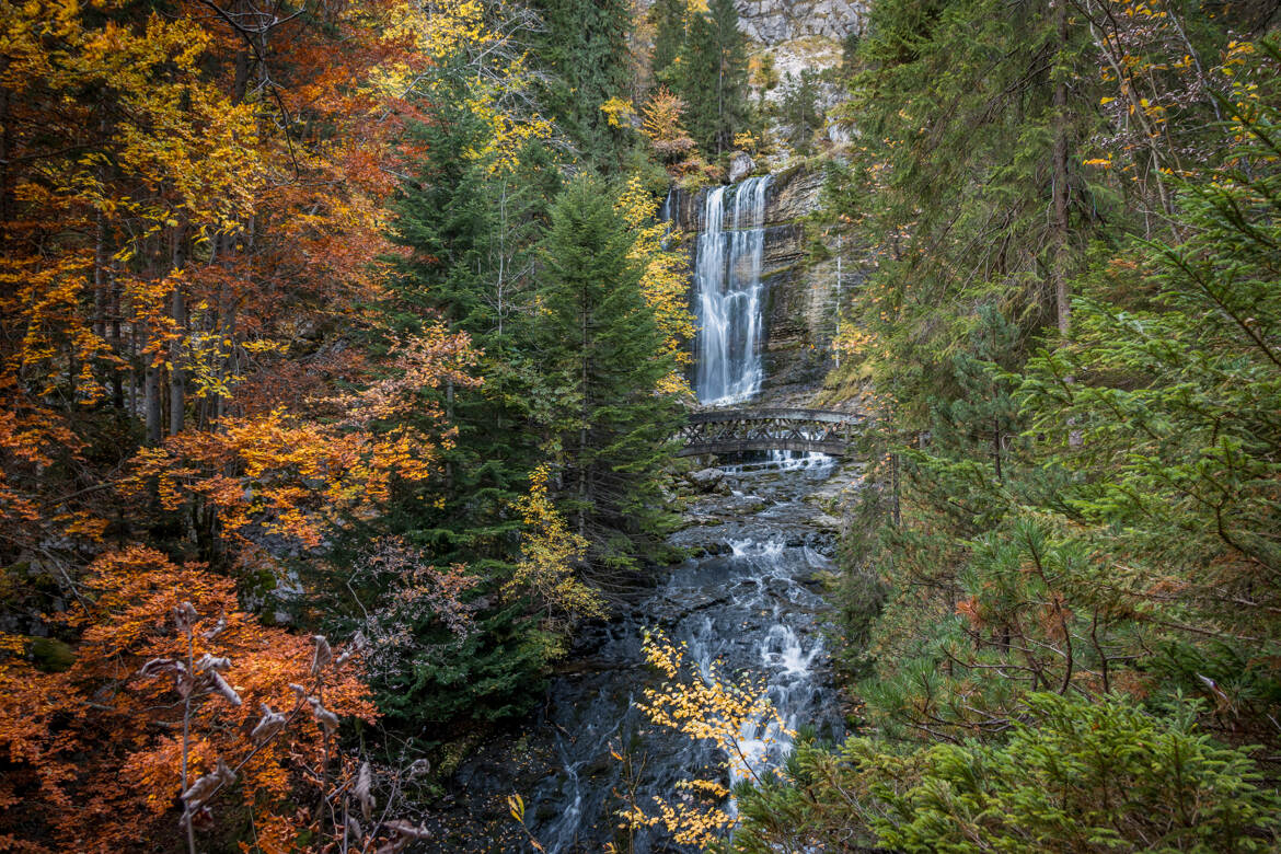 Cascade d'automne