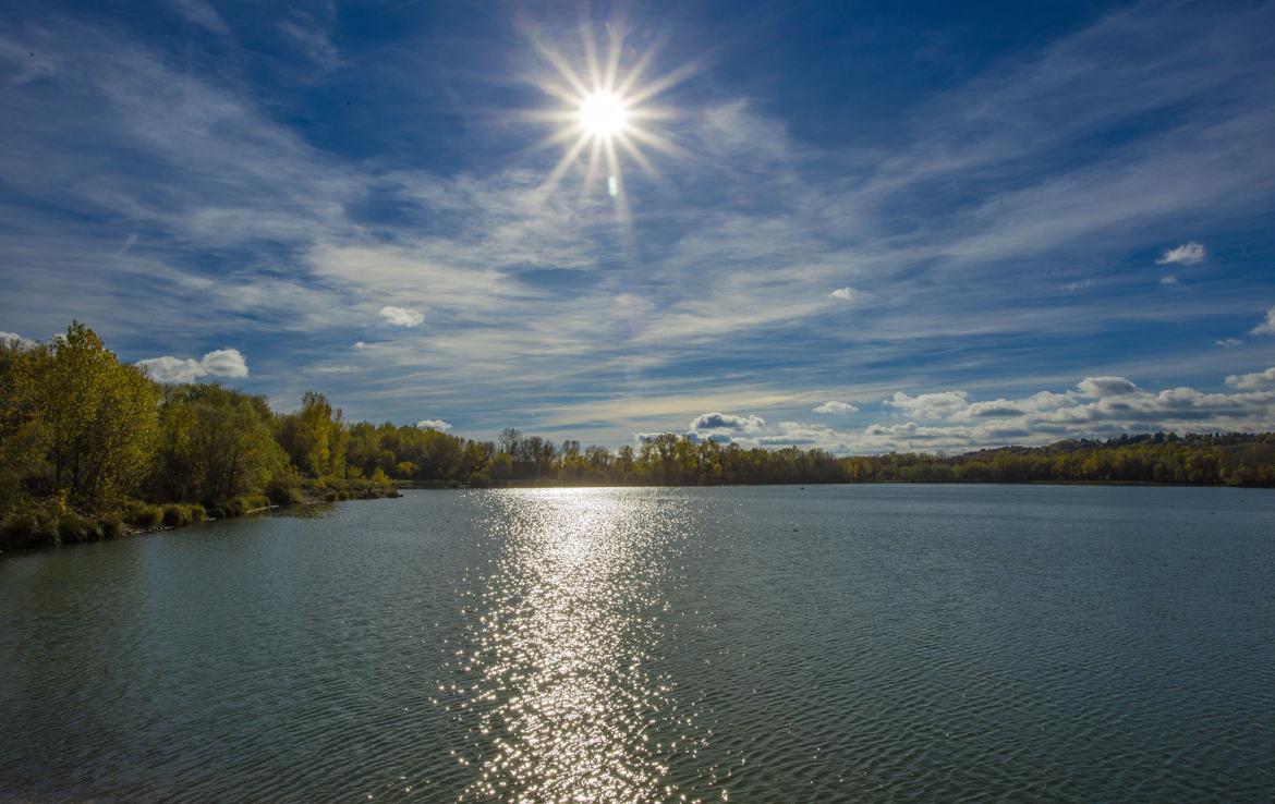 Soleil et reflet