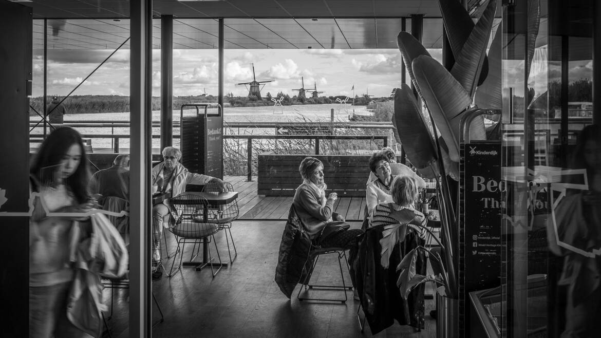 Fenetre sur Kinderdijk