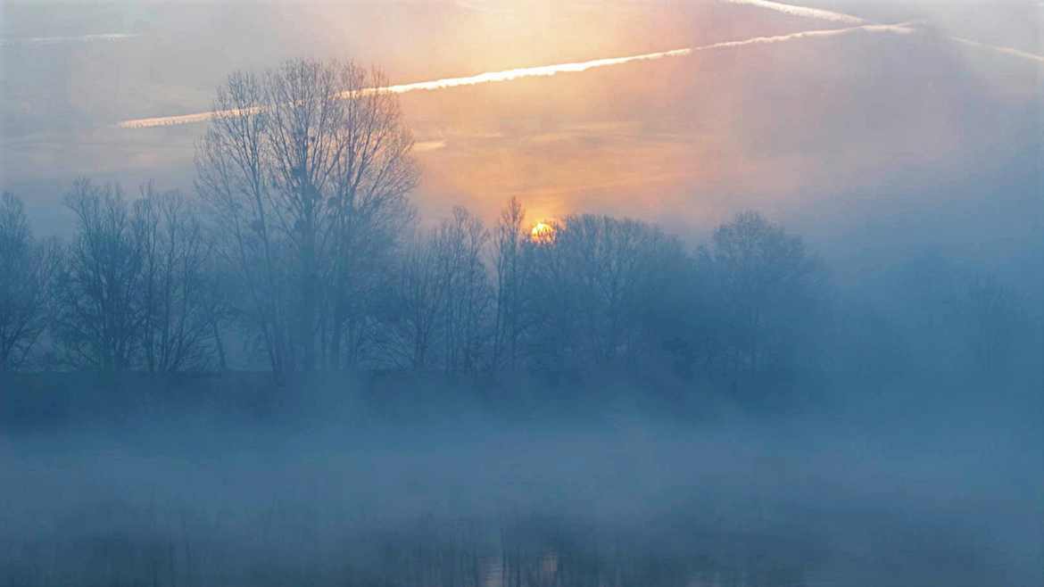 Levée de brume sur la Saône