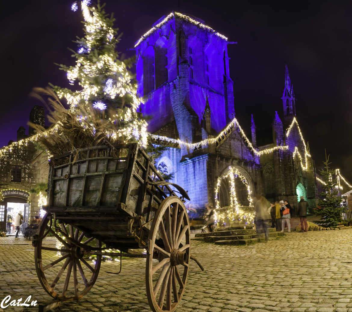 Locronan illuminations de Noël