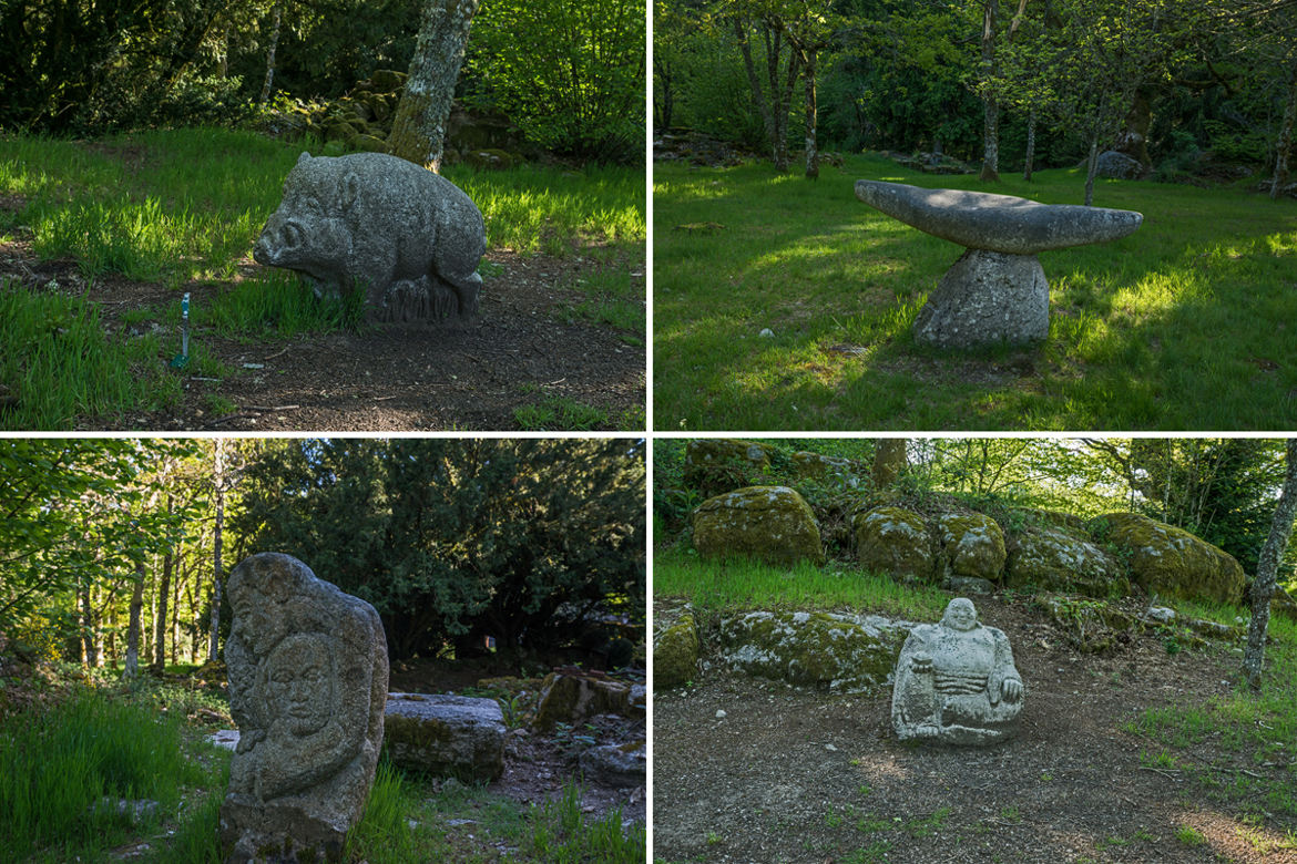 Les statues du village Abandonné