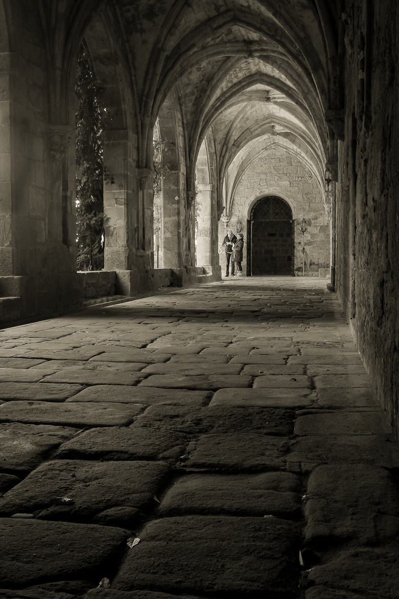 Le cloître pavé