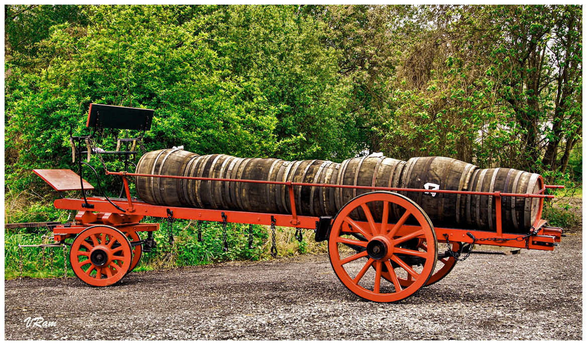 Camion pour porter les futs de bières