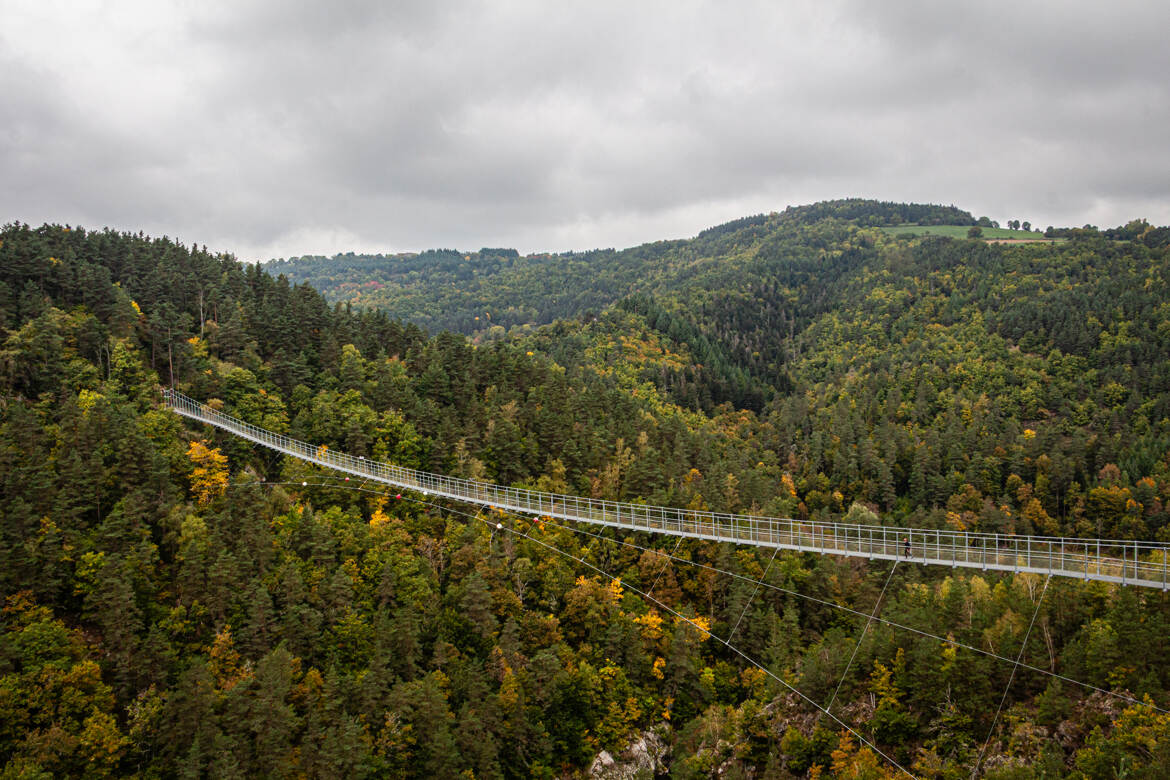 La passerelle des gorges du Lignon
