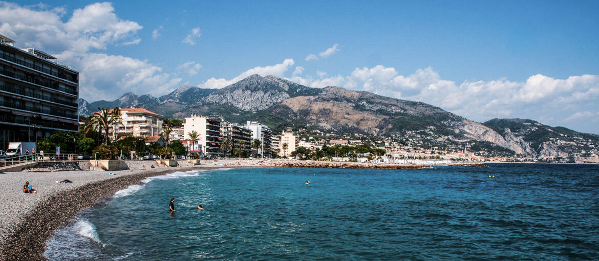 Vue côtière de Menton