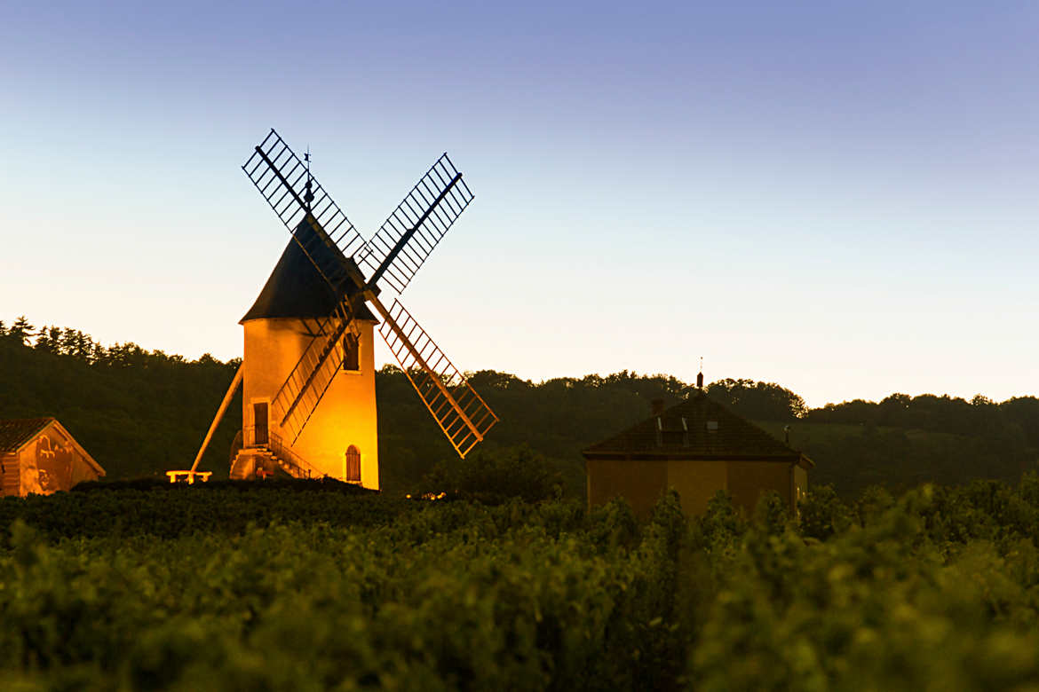 Moulin à vent en beaujolais