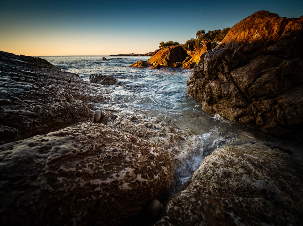Rocks and sea