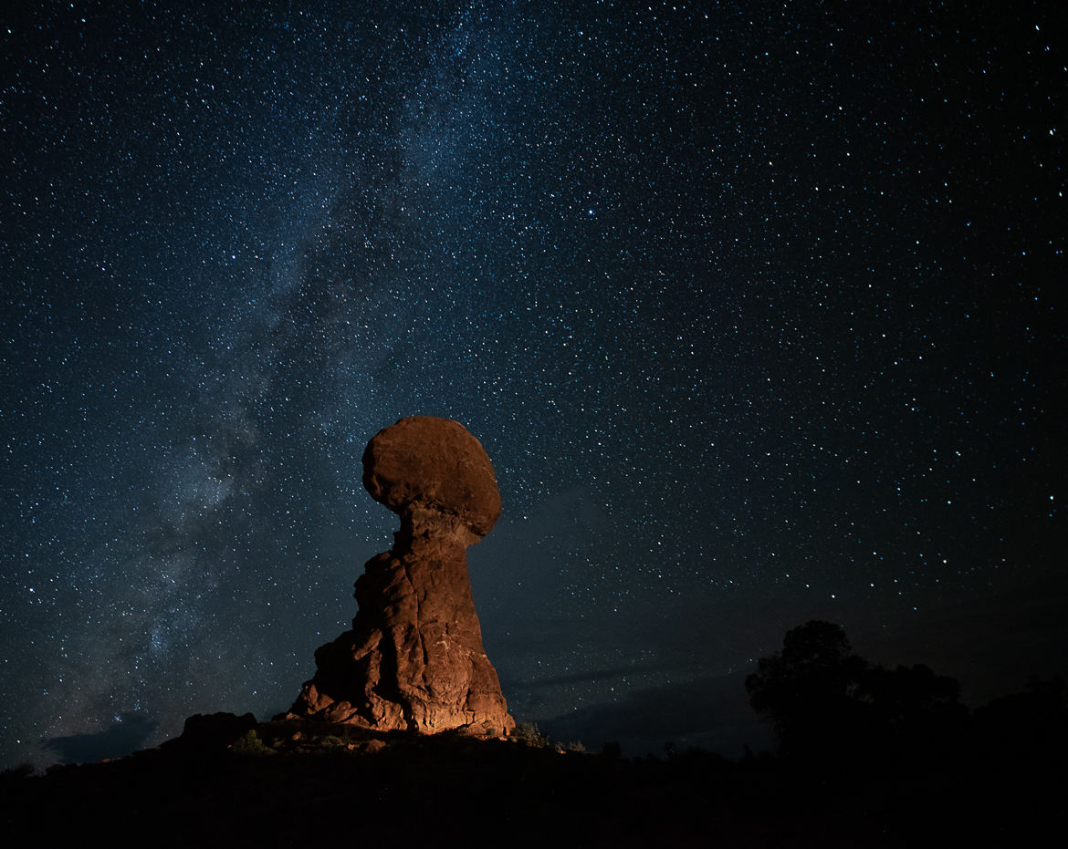 voie lactée à Balanced rock