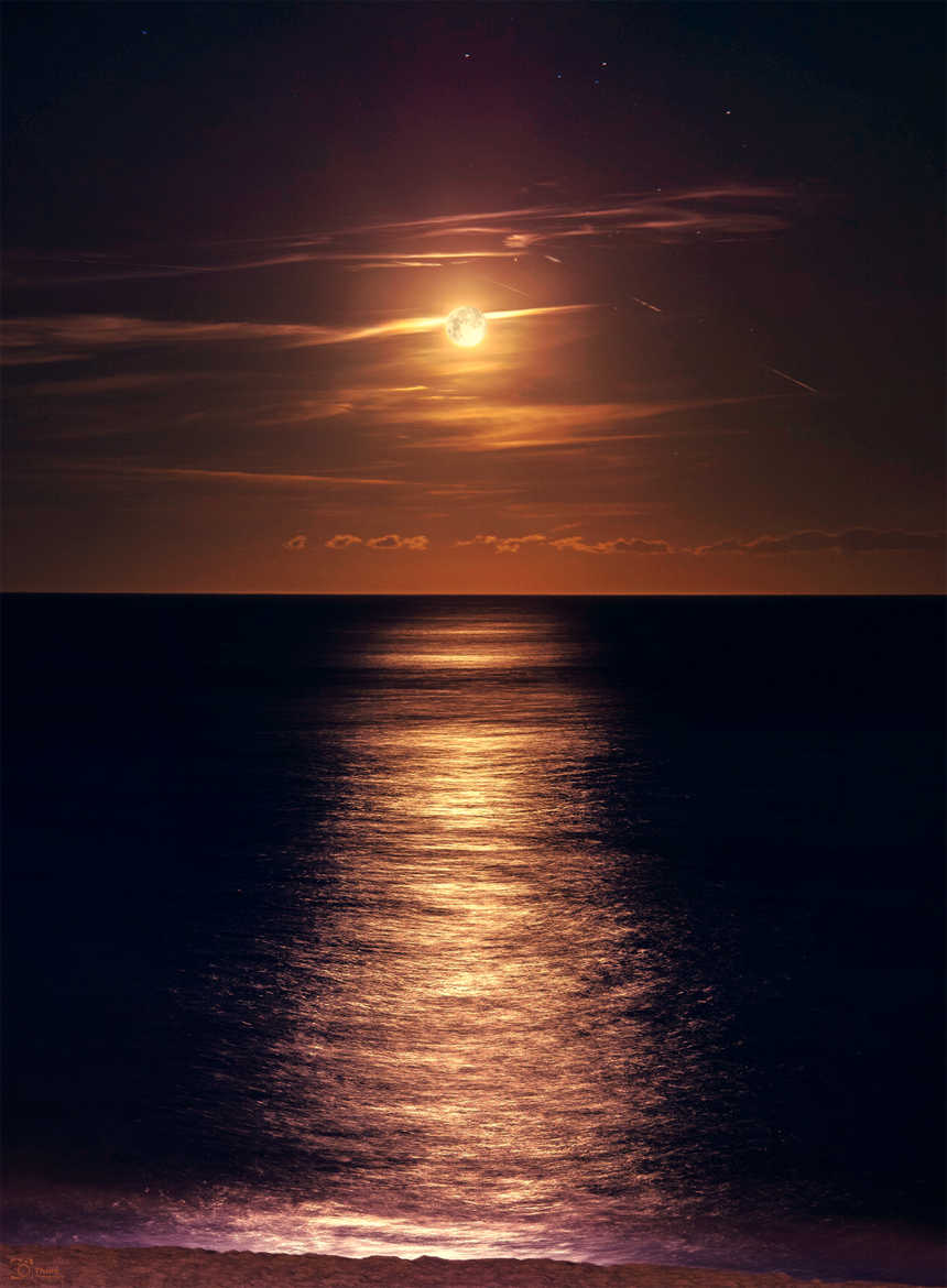 Un lever de Lune