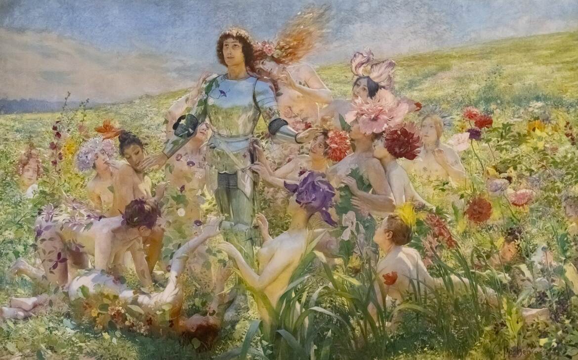 Chevalier aux fleurs