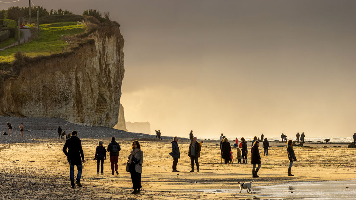 Scène de bord de mer