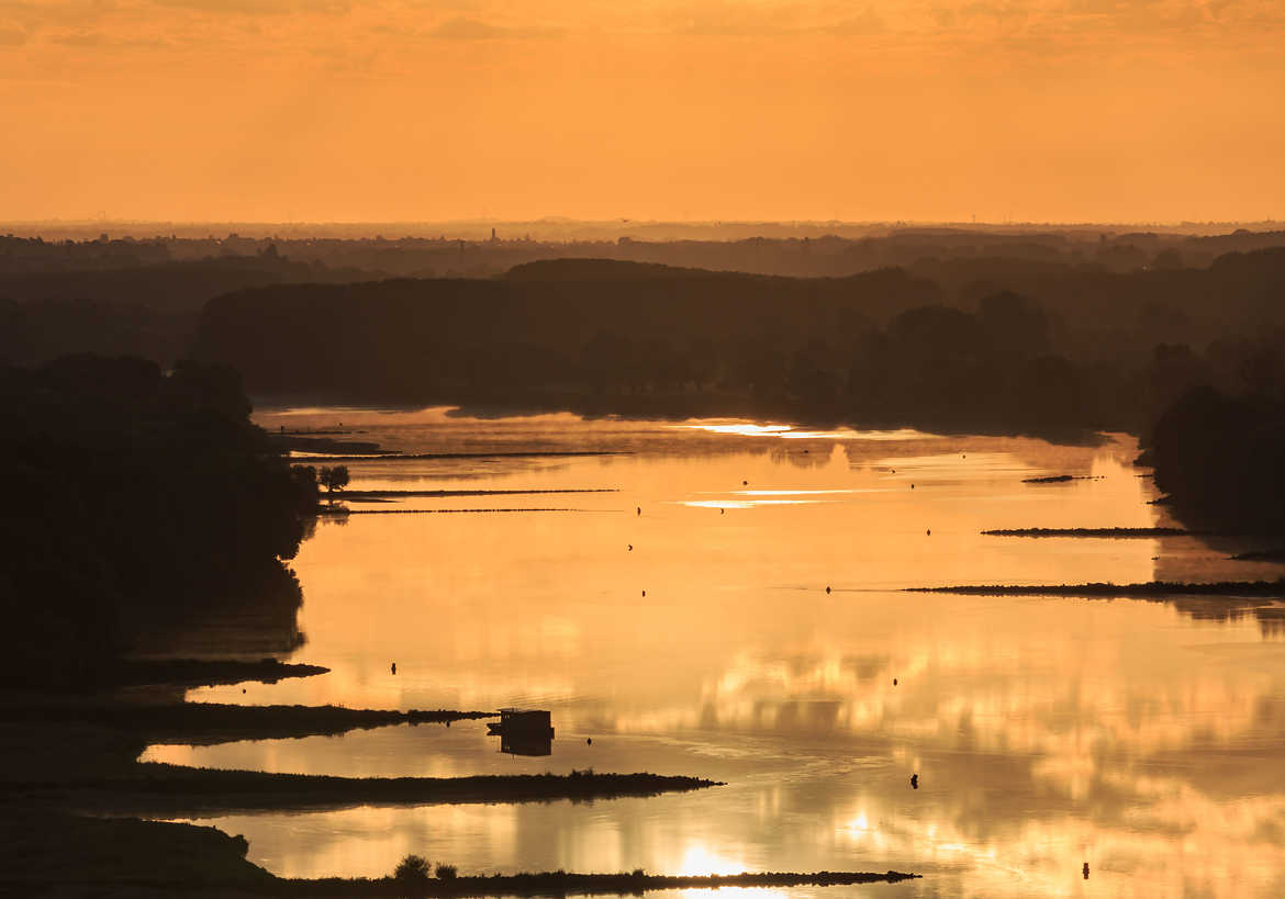 Lever de soleil sur la Loire
