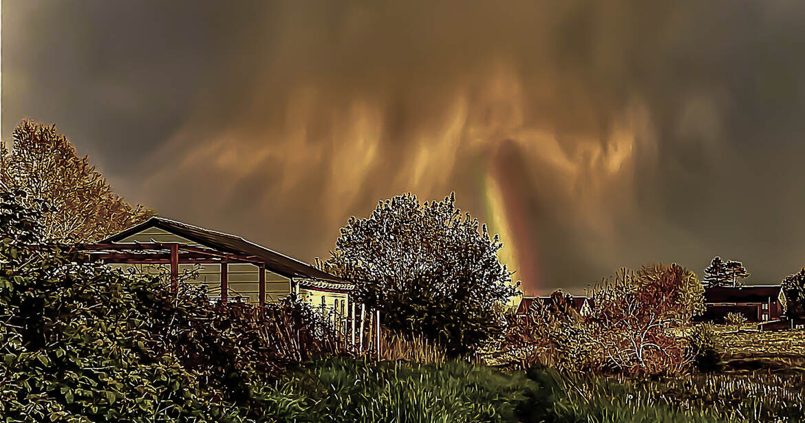 Un ciel inquiétant.