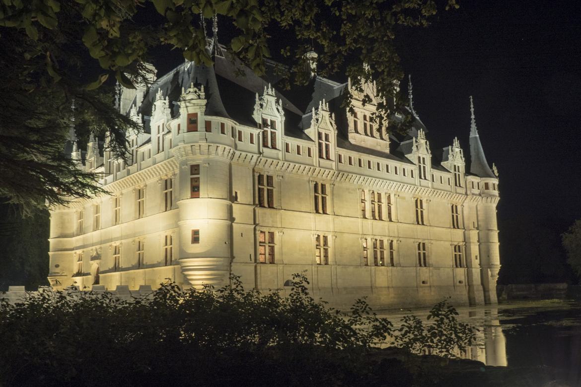 Azay le Rideau la nuit