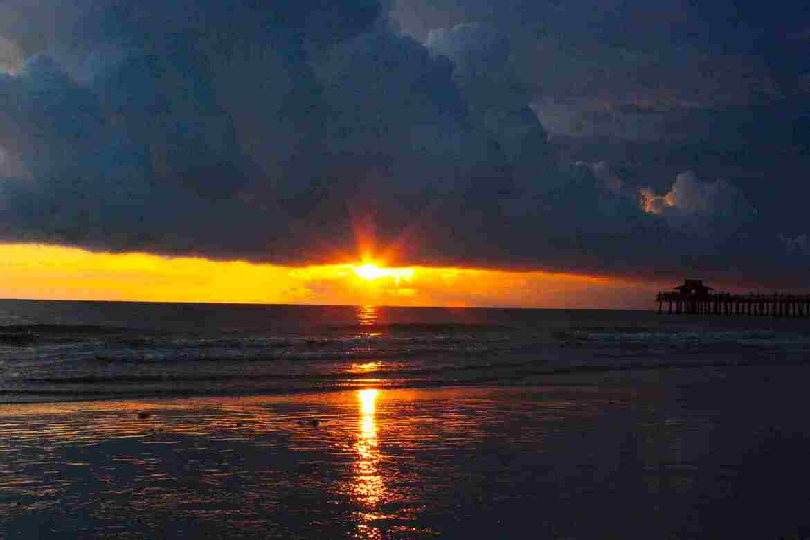 Coucher de soleil sur Pier