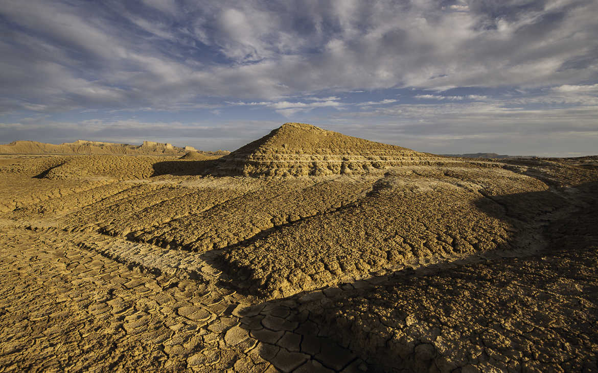 Pyramide de sable et d'argile
