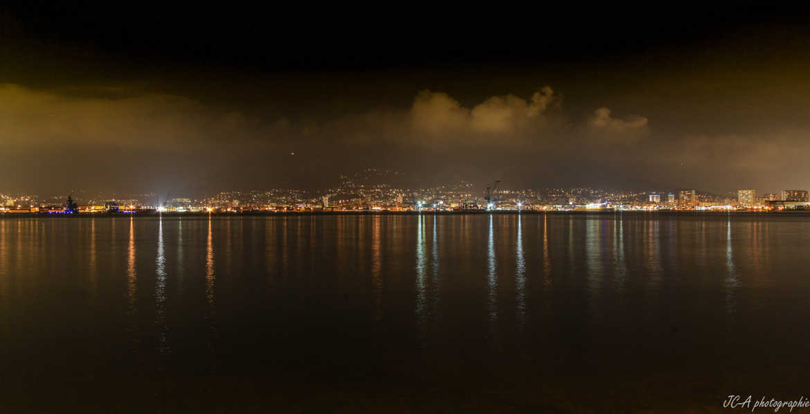 Toulon by night