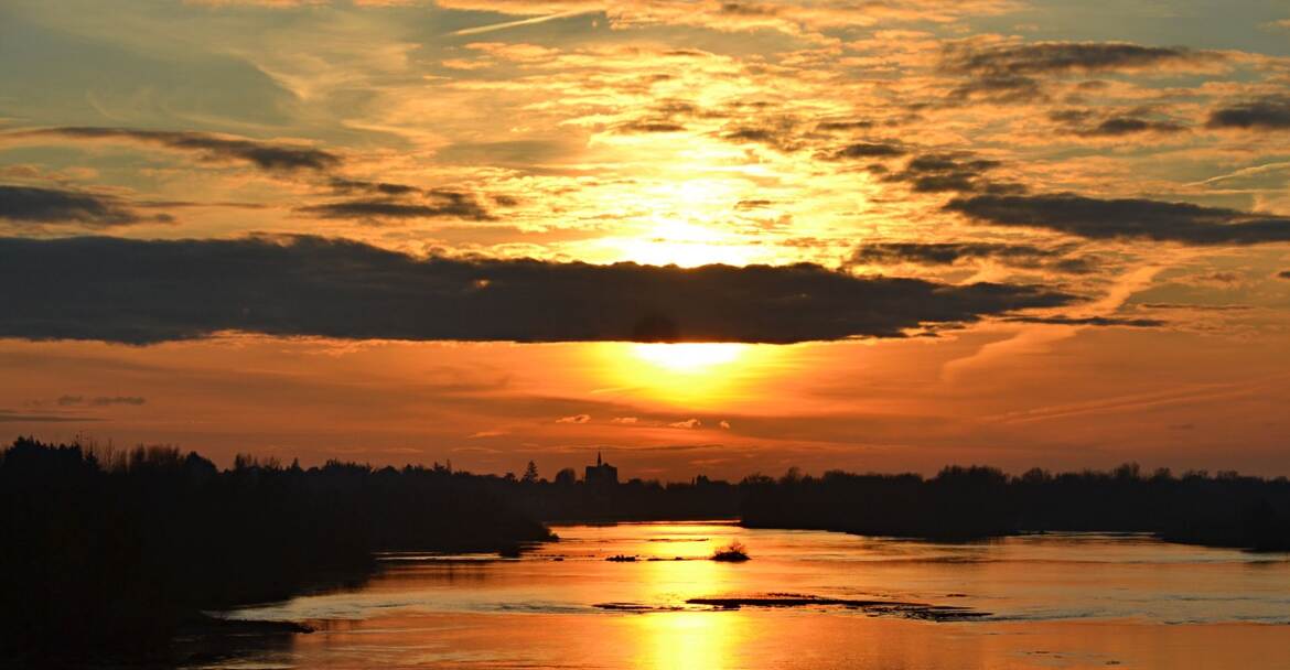 La Loire un soir d'hiver