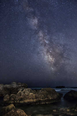 Voie lactée au bord de la mer !