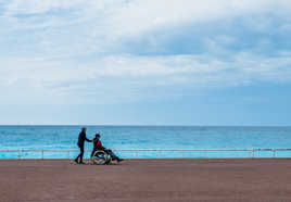 Sur la Promenade des Anglais...