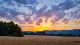 Lever de soleil au dessus d Ambérieu en bugey