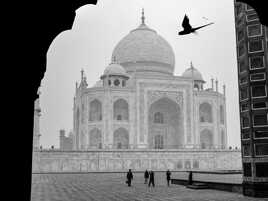Vue sur le Taj Mahal
