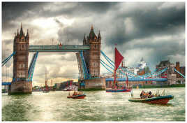 Pont et bateaux Londres