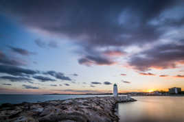Sunset sur le phare.