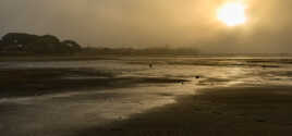 soleil dans la brume