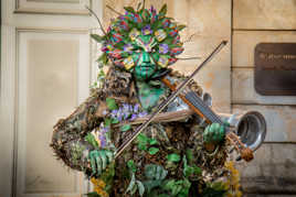 Musique de rue  façon Arcimboldo