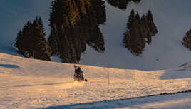 Fin de journée sur les pistes