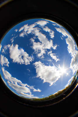 la planète bleue vu du sol